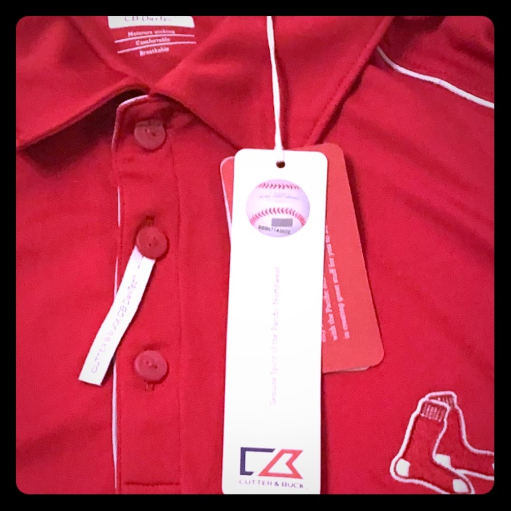 MLB RED SOX DRI FIT COLLAR SHIRT
